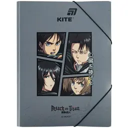 Папка на резинках Kite A4 Attack on Titan (AT25-247)