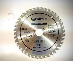 Пила дискова циркулярна Narva NCS-200/2500C 5500 об/хв Ø 200 мм 0-45° 30412 - мініатюра 5