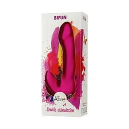 Вібратор-кролик Alive Bifun 16.5 см (рожевий) - мініатюра 5