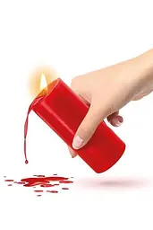 БДСМ-свічка низькотемпературна Fetish Tentation SM Low Temperature Candle Red - мініатюра 3