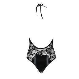 Боді з дуже глибоким декольте Passion DARYL BODY S/M, black - мініатюра 6
