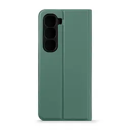 Чехол-книжка для Infinix Hot 60 Pro Plus 4G, OneFold Case, зеленый, из экокожи (PU) и TPU, с магнитом, с подставкой и отделением для карт, трансформируется в подставку, противоударный, защита всего корпуса, ArmorStandart (ARM88701) - мініатюра 2