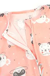 Європелюшка на блискавці з інтерлоку Pink panda - мініатюра 2