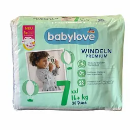 Підгузники Babylove Premium 7 xxl (16+ кг) 30 шт