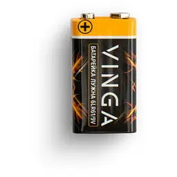 Батарейка Vinga 9V 6LR61 Alkaline (VJAB9V1) - мініатюра 5