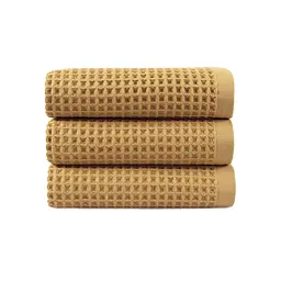 Рушник Lotus Home - Waffle mustard гірчичний 70x140