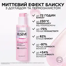 Незмивна сироватка для волосся L'Oreal Paris Elseve Glycolic Gloss 150 мл - мініатюра 4