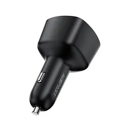 Автомобільний зарядний пристрій Acefast B18 200W(2USB-C+USB-A)fast car charger Black (6974316285953) - мініатюра 4