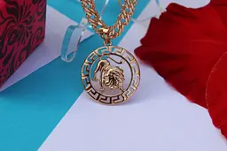 Кулон зодіак Xuping Jewelry лев 2,5 см золотистий