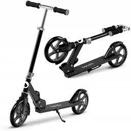 Самокат Lionelo Luca Black/Graphite, чорно-графітовий (LO-LUCA BLACK/ GRAPHITE) - мініатюра 2