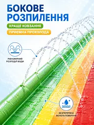 Дитяча водна гірка доріжка 480×76 см з розпиленням води та надувним бортиком (49676149) - мініатюра 6
