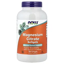 Цитрат Магнію Magnesium Citrate 134 мг - 180 софтгель