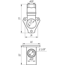 Кутник з вушками прес APE AP 154 1/2″х20 000001739 - мініатюра 3