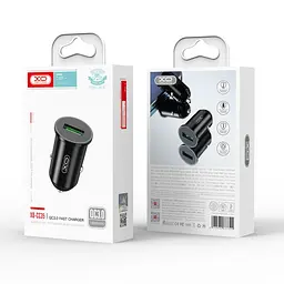 АЗП XO CC35 18W QC3.0 Car Charger Black - мініатюра 2