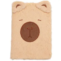 Блокнот плюшевий ZiBi Kids Line Capybara А5 80 аркушів у клітинку, дизайн в асортименті (ZB.700015) - мініатюра 4