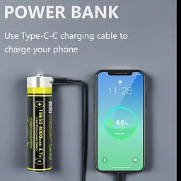 Акумулятор 18650 LiitoKala 4000mAh li-ion зарядка Type-C (USB-King4000) - мініатюра 5
