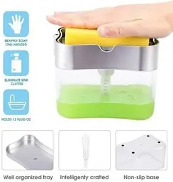 Дозатор Мила Soap Pump Sponge Caddy (0115) - мініатюра 5