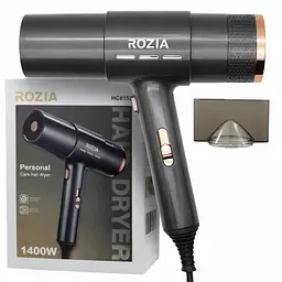 Дорожній фен із концентратором Rozia HC8152 / Фен для волосся / Компактний фен - мініатюра 3