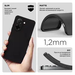Чохол до мобільного телефона Armorstandart Matte Slim Fit Xiaomi Redmi A5 4G / Poco C71 4G Camera cover Black (ARM84710) - мініатюра 3