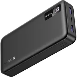 УМБ Ugreen 20000mAh 22,5W PD 2хUSB-A +2xUSB-C Black (PB312) - мініатюра 2