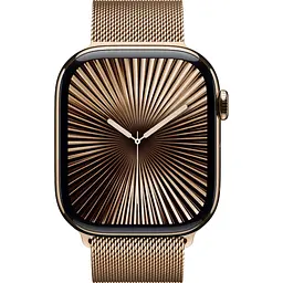 Смарт-годинник Apple Watch Series 10 GPS + Cellular 46mm Gold Titanium Case with Gold Milanese Loop M/L [MX003] [115185] - мініатюра 2