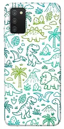 TPU чохол Demsky Dino pattern для Samsung Galaxy A03s