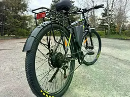 Електровелосипед Corso Fisher 29 дюймів (600W 48V 20Ah) Shimano 7 швидкостей Чорний - мініатюра 10