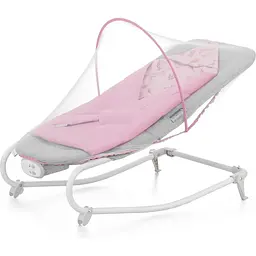 Шезлонг-гойдалка Kinderkraft Felio 2 Peony Rose сірий з рожевим KBFELI20PNK0000 (00-00305172) - мініатюра 3