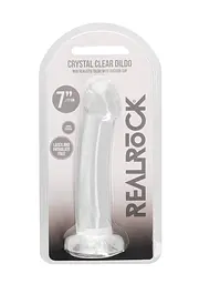 Фалоімітатор RealRock Crystal Clear 6.7" 17 см (прозорий) - мініатюра 6