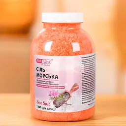 Морська сіль Bisheffect з рожевим деревом для ванн, 1300 г — розслаблення, догляд і природна гармонія