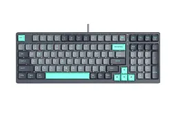 Клавіатура A4Tech FS300 Panda Rock Climbing, чорний/Grey, USB, ігрова, підсвічування кнопок, захист від бризок, 1.8 м, UA/RU/US