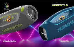 Колонка Bluetooth Hopestar A60 Ultra 450 Вт із мікрофоном RGB, IPX6, 30000 mAh - мініатюра 4