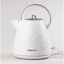 Електрочайник Sokany SK-1033 чайник безшумний 1850 Вт 1.7л Білий