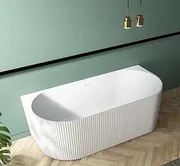 Ванна акрилова пристінна Rea Veneta 170x80 white REA-W0254, Білий - мініатюра 2