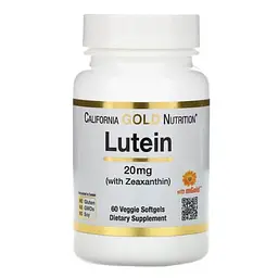 Лютеїн Lutein with Zeaxanthin 20 mg 60 Softgels CGN vit0005532