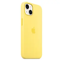 Чохол Silicone Case з MagSafe для Apple iPhone 13 (6.1) (Lemon Zest) ААА [69876] - мініатюра 3