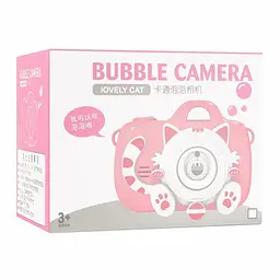 Фотокамера-генератор мильних бульбашок 1001 Kitty Children's camera Pink - мініатюра 5