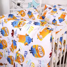 Простирадло на резинці MirSon Kids Time 20-0036 Minions 70х190 см (2200009639371) - мініатюра 5