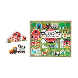 Ігровий набір Melissa & Doug дерев'яний Ферма і трактор (MD14800) - мініатюра 3