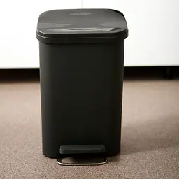 Відро для сміття MBM My Home з кришкою та педаллю 12 л антрацит (BIN-13 12L ANTHRACITE) - мініатюра 5