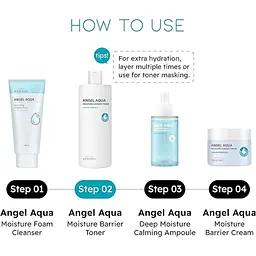 Тонер для обличчя Beyond Angel Aqua Moisture Barrier Toner зволожувальний захисний 500 мл - мініатюра 5