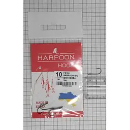 Гачки одинарні HARPOON 10 (5шт/уп) BIG EAR