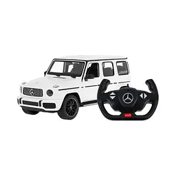 Машинка Mercedes-AMG G63 білий RASTAR модель 1:14 Автомобіль на дистанційному керуванні + пульт 2,4 ГГц - мініатюра 5