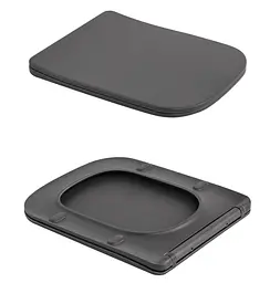 Унітаз підвісний Qtap Tern Ultra Quiet, Anthracite, з сидінням Slim Duroplast / Soft-close / Quick Release QTTER26AN48999 - мініатюра 7