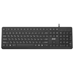 Клавіатура мембранна USB 2E KS-405 Black, 104key, USB-A, EN/UK