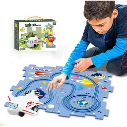 Пазл для дітей "Railcar Puzzle" з іграшковим літаком (5 деталей) - мініатюра 4