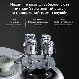 Геймпад Ajazz GP100 2.4G/BT/USB Switch/PC/iOS/Android RGB White (GP100-W) - мініатюра 8