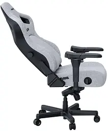 Ігрове крісло Anda Seat Kaiser 4 Size XL Gray Linen Fabric (AD12YDDC-XLL-20-G-CF) - мініатюра 3