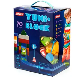 Конструктор дитячий Юніка YUNI-BLOK 70 коробка 71429