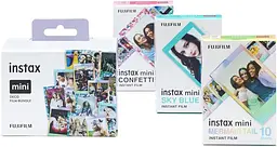 Фотопапір Fujifilm Instax Mini Deco Film Bundle 30шт. 3 картриджа по 10 аркушів Confetti Blue і Mermaid - мініатюра 3
